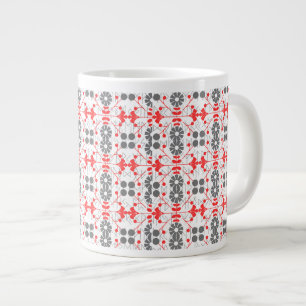 Christmas Scandinavian Folk Art Runic Pattern Large Coffee Mug