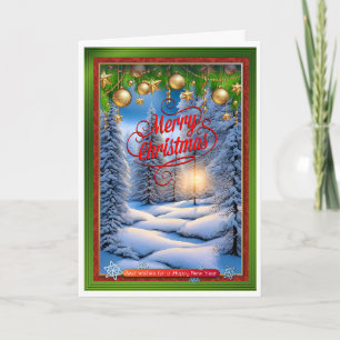 Christmas scene card
