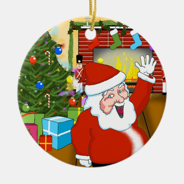 Christmas Scene Christmas Ornament (Front)