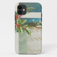 Christmas Scene Holly Snow Winter