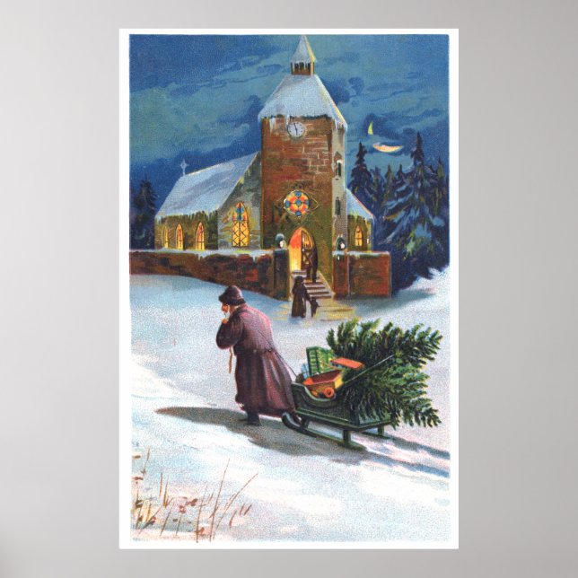 Christmas Scene Poster (Front)