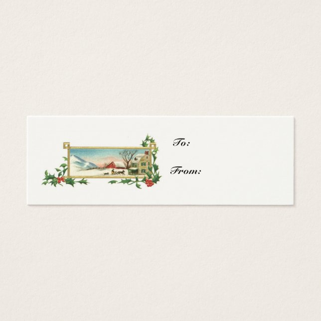Christmas Scene-Vintage Gift Card (Front)