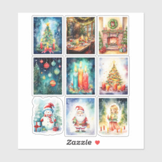 Christmas Scenes Vinyl sticker