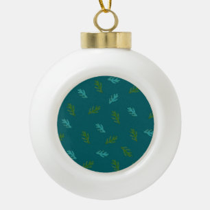 Christmas Scent of a forest  Ceramic Ball Christmas Ornament