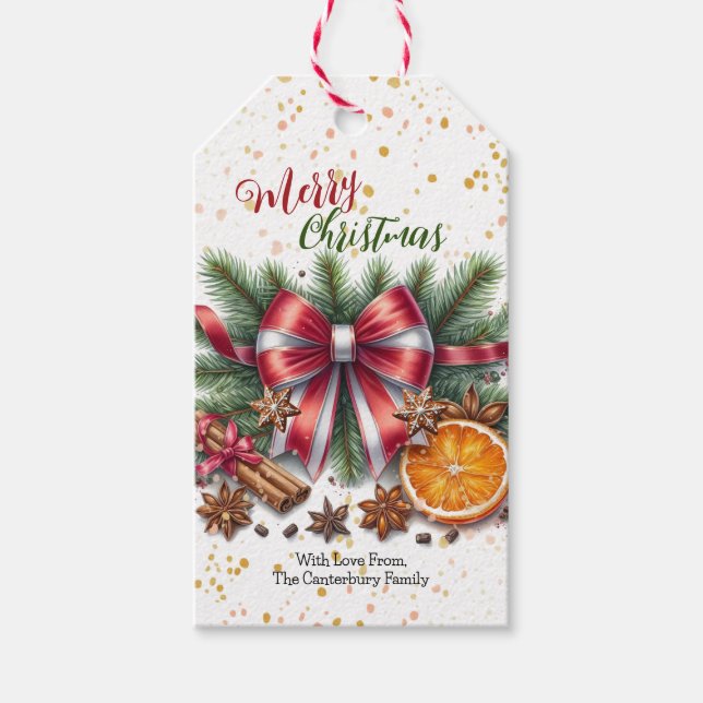 Christmas Scents Natural Elements Gift Tag (Front)