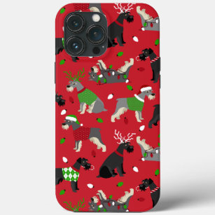 Christmas Schnauzer Case-Mate iPhone Case