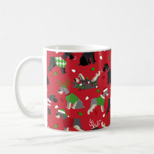 Christmas Schnauzer Coffee Mug