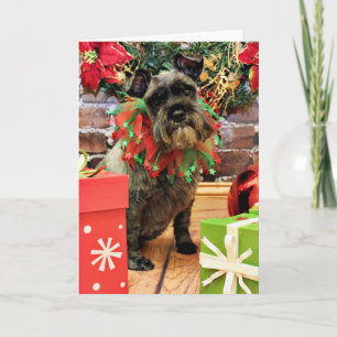 Christmas - Schnauzer - Fenway Holiday Card