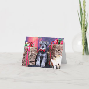 Christmas - Schnauzer - Gunner Holiday Card