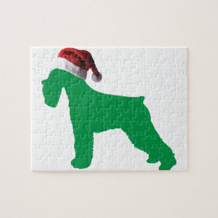 Christmas Schnauzer Jigsaw Puzzle