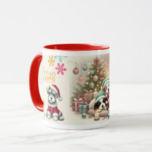 Christmas Schnauzer Mug