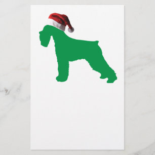 Christmas Schnauzer Stationery