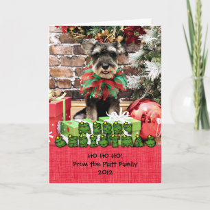 Christmas - Schnauzer - Tom Dooley #2 Holiday Card