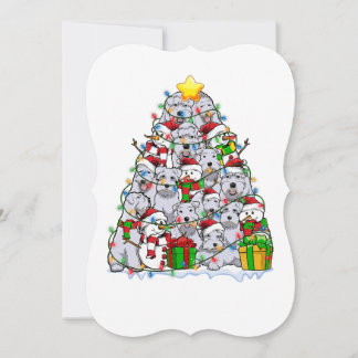  christmas schnauzer tree dog xmas pajama loves 