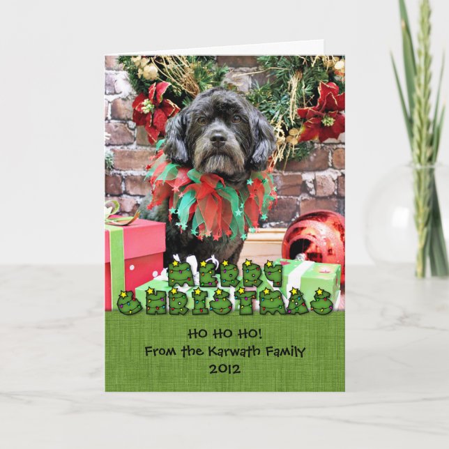 Christmas - Schnoodle - Rookie Holiday Card (Front)