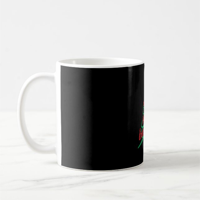Christmas school bus driver, schoolbus coffee mug (Left)