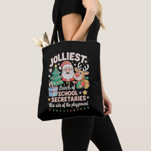 Christmas School Secretary Xmas Holiday Season Tote Bag