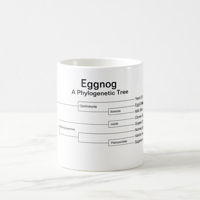 Christmas Science Mug Eggnog : A Phylogenetic Tree (Center)