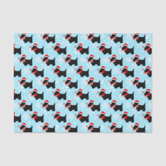 Christmas Scottie Dogs Pattern Tissue Paper