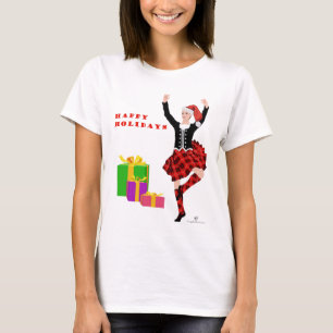 Christmas Scottish Highland Dancer T-Shirt