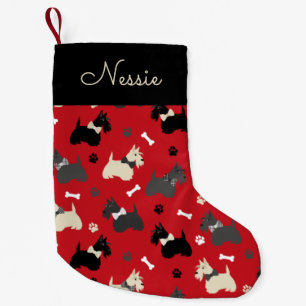 Christmas Scottish Terrier Red Large Christmas Sto Small Christmas Stocking