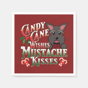 Christmas Scottish Terrier Scottie Dog Decoupage Napkin