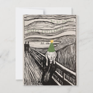 Christmas Scream Funny Dark Holiday Vintage Satire