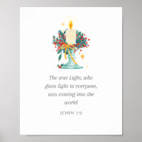 Christmas Scripture Art - Matte Poster