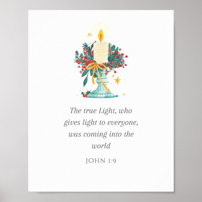 Christmas Scripture Art - Matte Poster (Front)