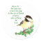 Christmas Scripture Luke 2:11 Chickadee Holly art
