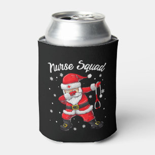 Christmas Scrub Dabbing Santa Can Cooler