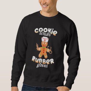 Christmas Scrub Top Gingerbread Cookie Scrubs Rubb