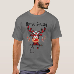 Christmas Scrub Top Reindeer Scrubs Rubber Gloves
