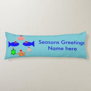 Christmas Sea Creatures Body Cushion