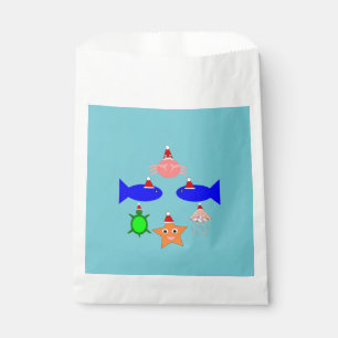 Christmas Sea Creatures Favour Bags