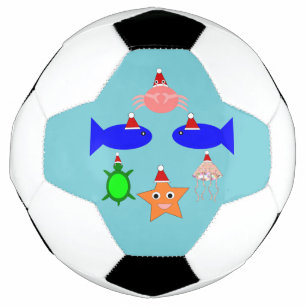 Christmas Sea Creatures Football