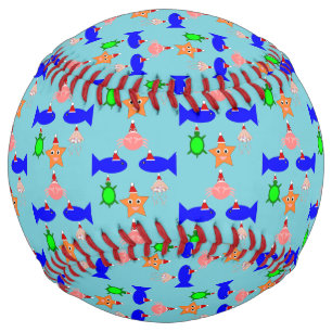 Christmas Sea Creatures Softball