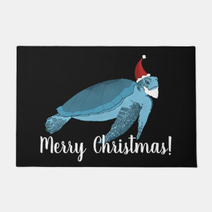 Christmas Sea Turtle Doormat
