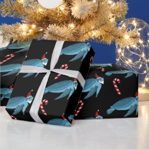 Christmas Sea Turtle Wrapping Paper