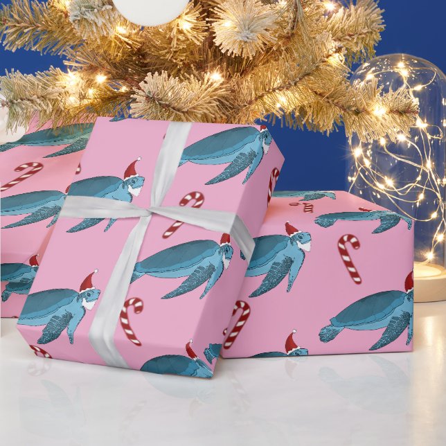 Christmas Sea Turtle Wrapping Paper (Holidays)