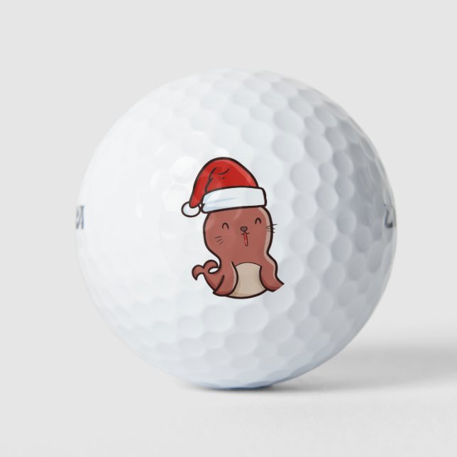 Christmas Seal Golf Balls (Front)