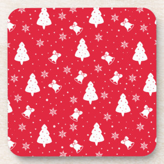 Christmas seamless pattern Hard plastic coaster