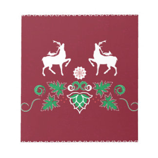 Christmas seamless pattern notepad