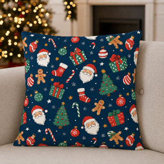 Christmas Seamless Pattern Pillow