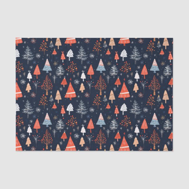 Christmas Seamless Pattern Tissue Paper (Front)