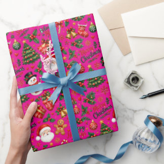 Christmas Seamless Pattern Wrapping Paper