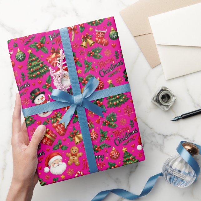 Christmas Seamless Pattern Wrapping Paper (Gifting)