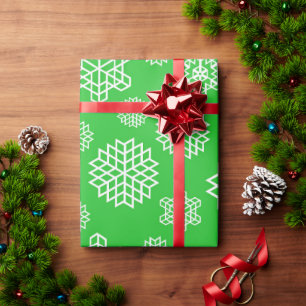 Christmas Seamless Snowflakes  Wrapping Paper