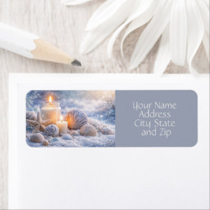 Christmas Seashells Beach Starfish Return Address