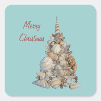 Christmas Seashells Sticker